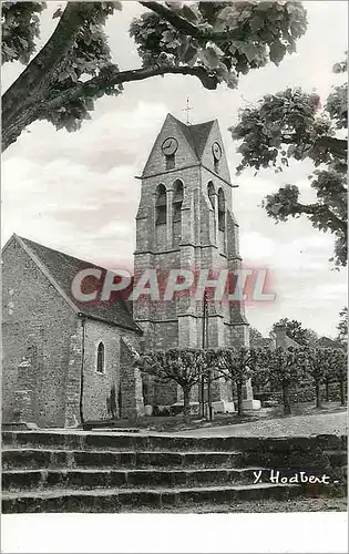 Cartes postales moderne Fontaine le Port (S et M) L'Eglise Paroissiale avec Retour Gothique a Quatre Pignons