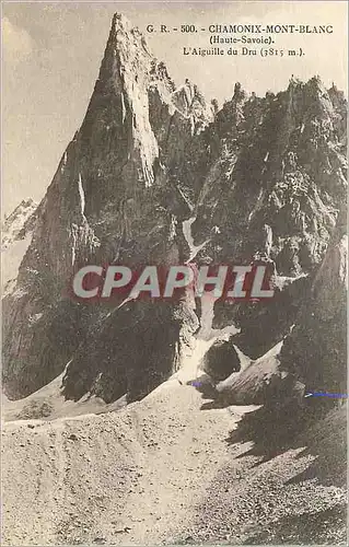 Cartes postales Chamonix Mont Blanc (Haute Savoie) L'Aiguille du Dru (3815 m)