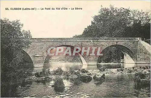 Ansichtskarte AK Clisson (Loire Inf) Le Pont du Nid d'Oie La Sevre