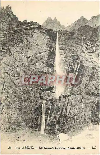 Cartes postales Gavarnie La Grande Cascade haut 422 m