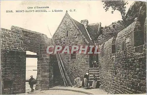 Cartes postales Mont Saint Michel Cote d'Emeraude L'Entree
