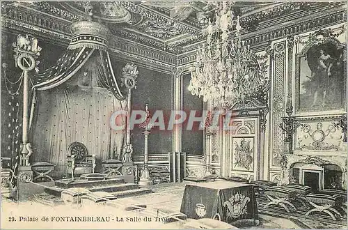 Cartes postales Palais de Fontainebleau La Salle du Trone