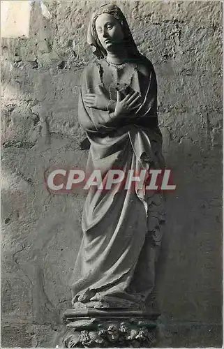 Moderne Karte Collegiale d'Ecouis (Eure) Vierge de l'Annonciation (XVe Siecle)