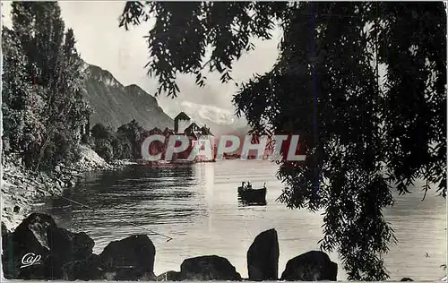 Moderne Karte Lac Leman Le Chateau de Chillon