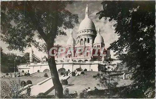 Moderne Karte Paris La Basilique du Sacre Coeur