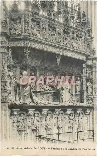 Ansichtskarte AK La Cathedrale de Rouen Tombeau des Cardinaux d'Amboise