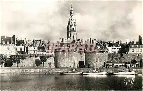 Moderne Karte Saint Malo (Ille et Vilaine) Bretagne La Grande Porte