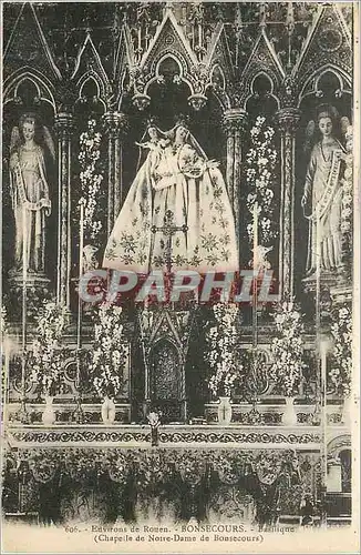 Cartes postales Environs de Rouen Bonsecours Basilique (Chapelle de Notre Dame de Bonsecours)