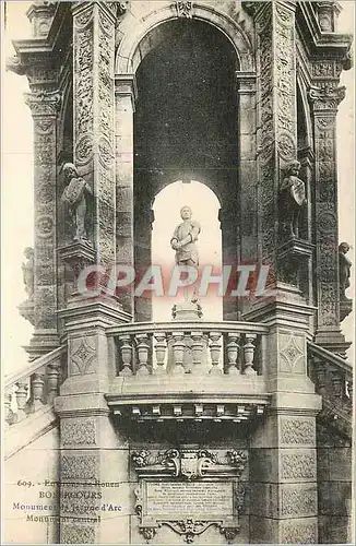 Cartes postales Environs de Rouen Bonsecours Monument de Jeanne d'Arc