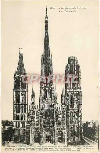 Cartes postales Cathedrale de Rouen Vue d'Ensemble