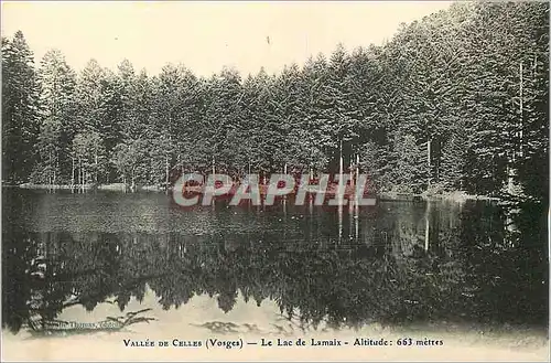 Cartes postales Vallee de Celles (Vosges) Le Lac de Lamaix Altitude 663 metres