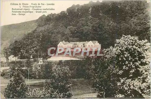 Cartes postales Chateau Route de Pau Lourdes Frison Proprietaire Restaurant