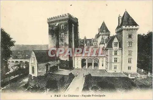 Ansichtskarte AK Pau Le Chateau Facade Principale