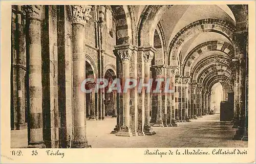 Cartes postales Vezelay Basilique de la Madeleine Collateral Droit