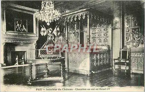 Ansichtskarte AK Pau Interieur du Chateau Chambre ou est ne Henri IV