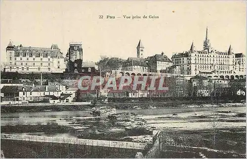 Cartes postales Pau Vue prise de Gelos