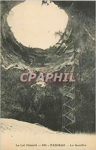 Cartes postales Padirac Le Lot Illustre Le Gouffre