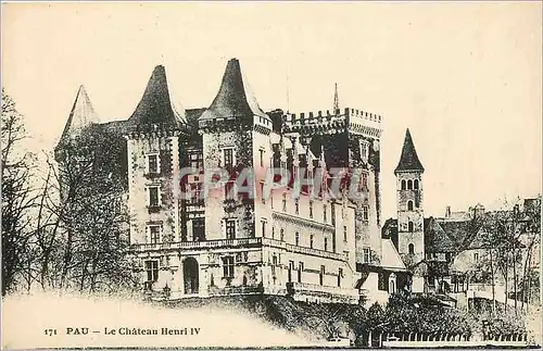 Cartes postales Pau Le Chateau Henri IV