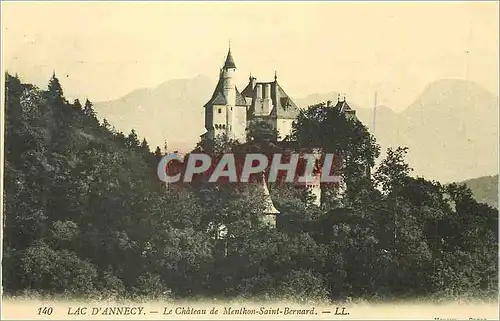 Cartes postales Lac d'Annecy Le Chateau de Menthon Saint Bernard