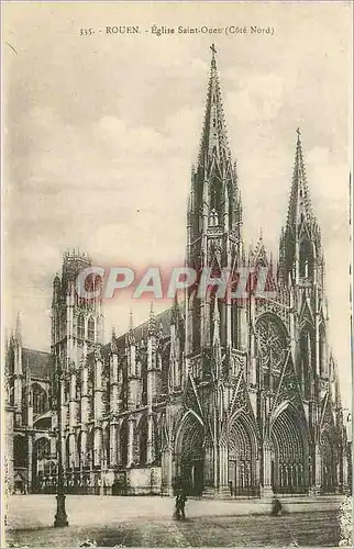 Cartes postales Rouen Eglise Saint Ouen (Cote Nord)