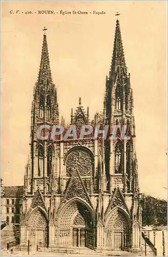 Cartes postales Rouen Eglise Saint Ouen Facade
