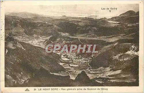 Ansichtskarte AK Le Mont Dore Vue Generale prise du Sommet du Sancy