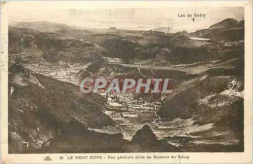 Cartes postales Le Mont Dore Vue Generale prise du Sommet du Sancy