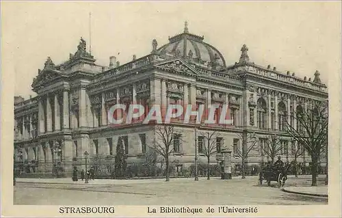 Cartes postales Strasbourg La Bibliotheque de L'Universite