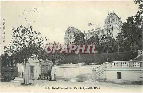 Cartes postales Evian les Bains Parc de Splendide Hotel