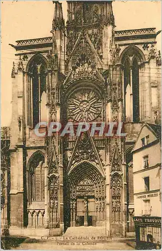 Ansichtskarte AK La Cathedrale de Rouen Portail de la Calende