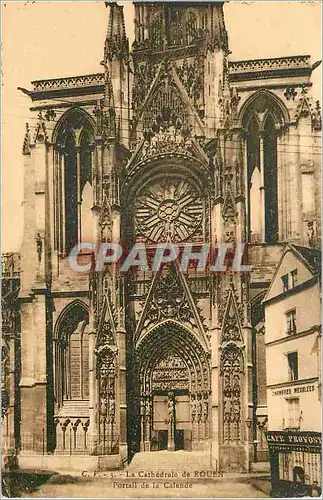 Cartes postales La Cathedrale de Rouen Portail de la Calende