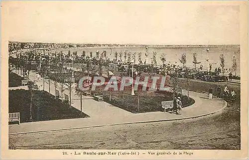 Ansichtskarte AK La Baule sur Mer (Loire inf) Vue Generale de la Plage