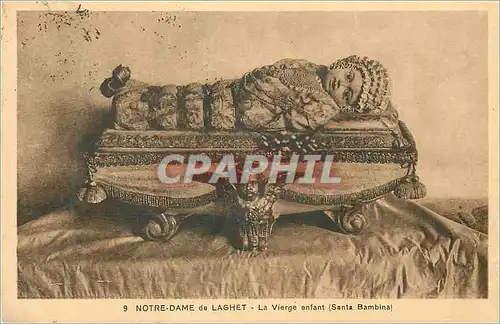 Cartes postales Notre Dame de Laghet La Vierge enfant (Santa Bambina)