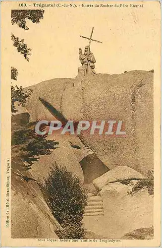 Cartes postales Tregastel (C du N) Entree du Rocher du Pere Eternel