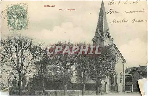 Cartes postales Bellevue L'Eglise