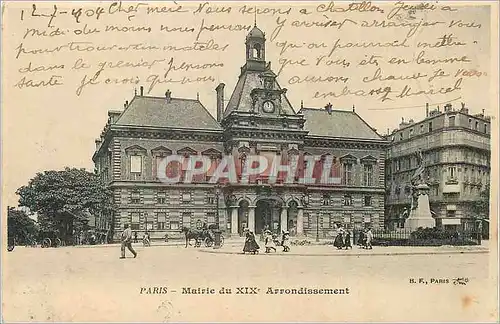 Cartes postales Paris Mairie du XIXe Arrondissement