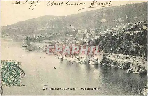 Cartes postales Villefranche sur Mer Vue Generale