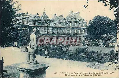 Ansichtskarte AK Paris Le Palais et le Jardin du Luxembourg