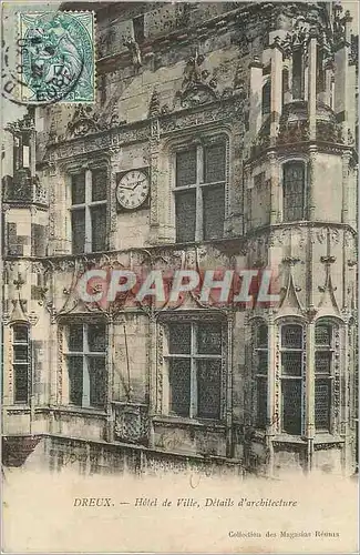 Cartes postales Dreux Hotel de Ville Details d'Architecture