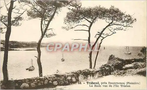 Ansichtskarte AK Treboul pres Douarnenez (Finistere) La Rade vue de l'Ile Tristan