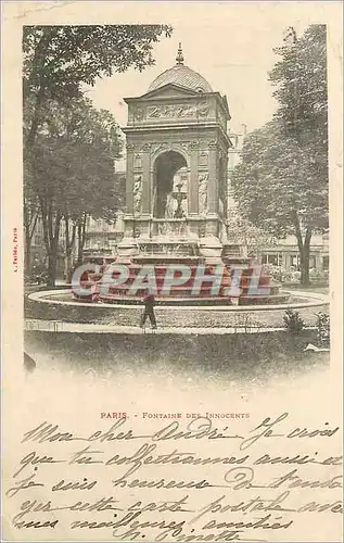 Cartes postales Paris Fontaine des Innocents