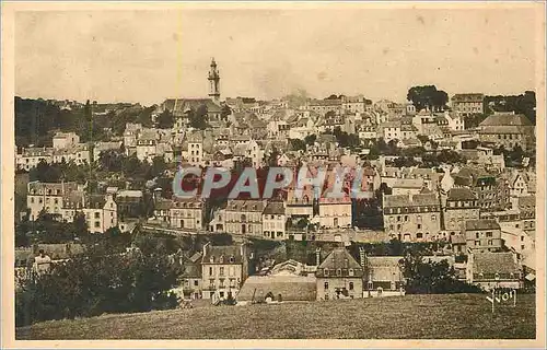 Ansichtskarte AK Morlaix (Finistere) Vue Generale vers Saint Martin