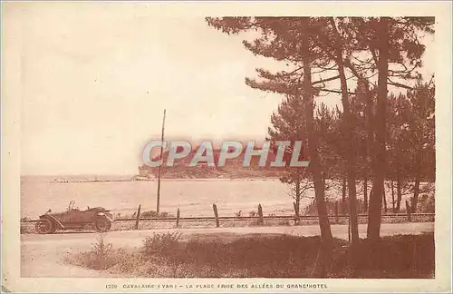 Cartes postales Cavalaire (Var) La Plage prise des Allees du Grand Hotel