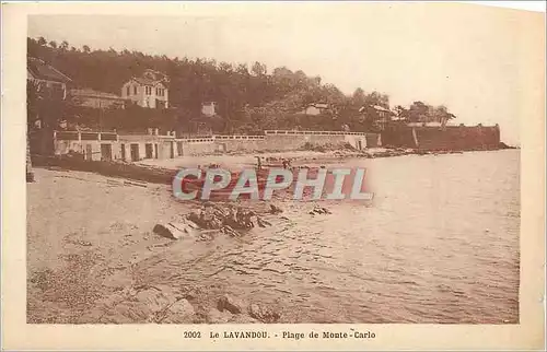 Ansichtskarte AK Le Lavandou Plage de Monte Carlo