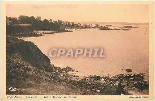 Cartes postales Carantec (Finistere) Greve Blanche et Porspol