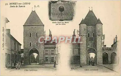 Cartes postales Moret sur Loing Porte de samois