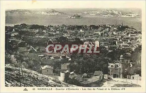 Ansichtskarte AK Marseille Quartier d'Endoume Les Iles du Friout et le Chateau d'If