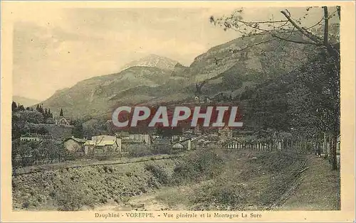Cartes postales Dauphine Voreppe Vue Generale et la Montagne La Sure