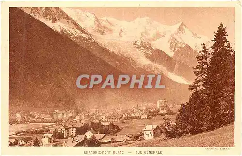 Cartes postales Chamonix Mont Blanc Vue Generale