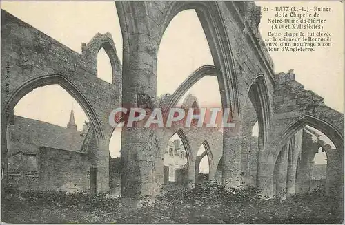 Ansichtskarte AK Batz (I L) Ruines de la Chapelle Notre Dame du Murier (XVe et XVIe Siecles)